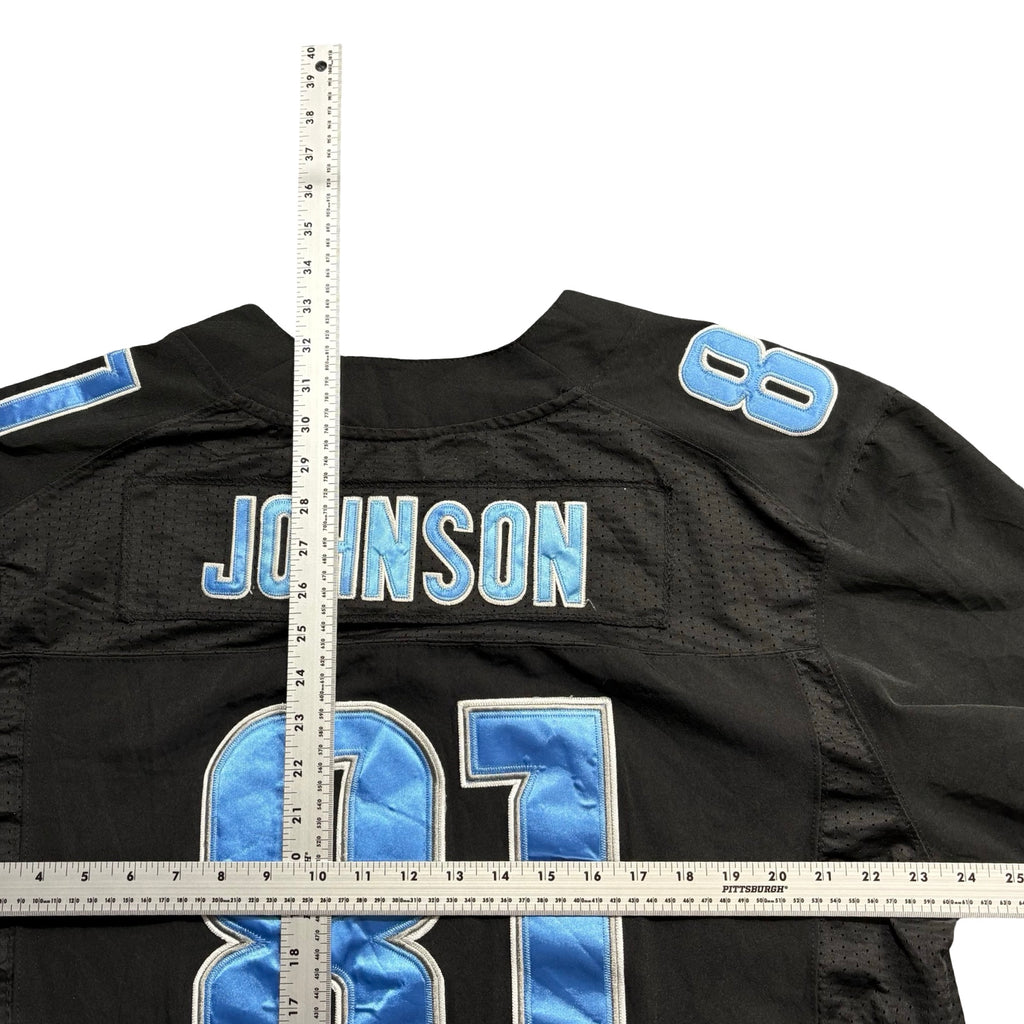 Nike NFL On Field Detroit Lions 81 Black Stitched Football Jersey Mens 52