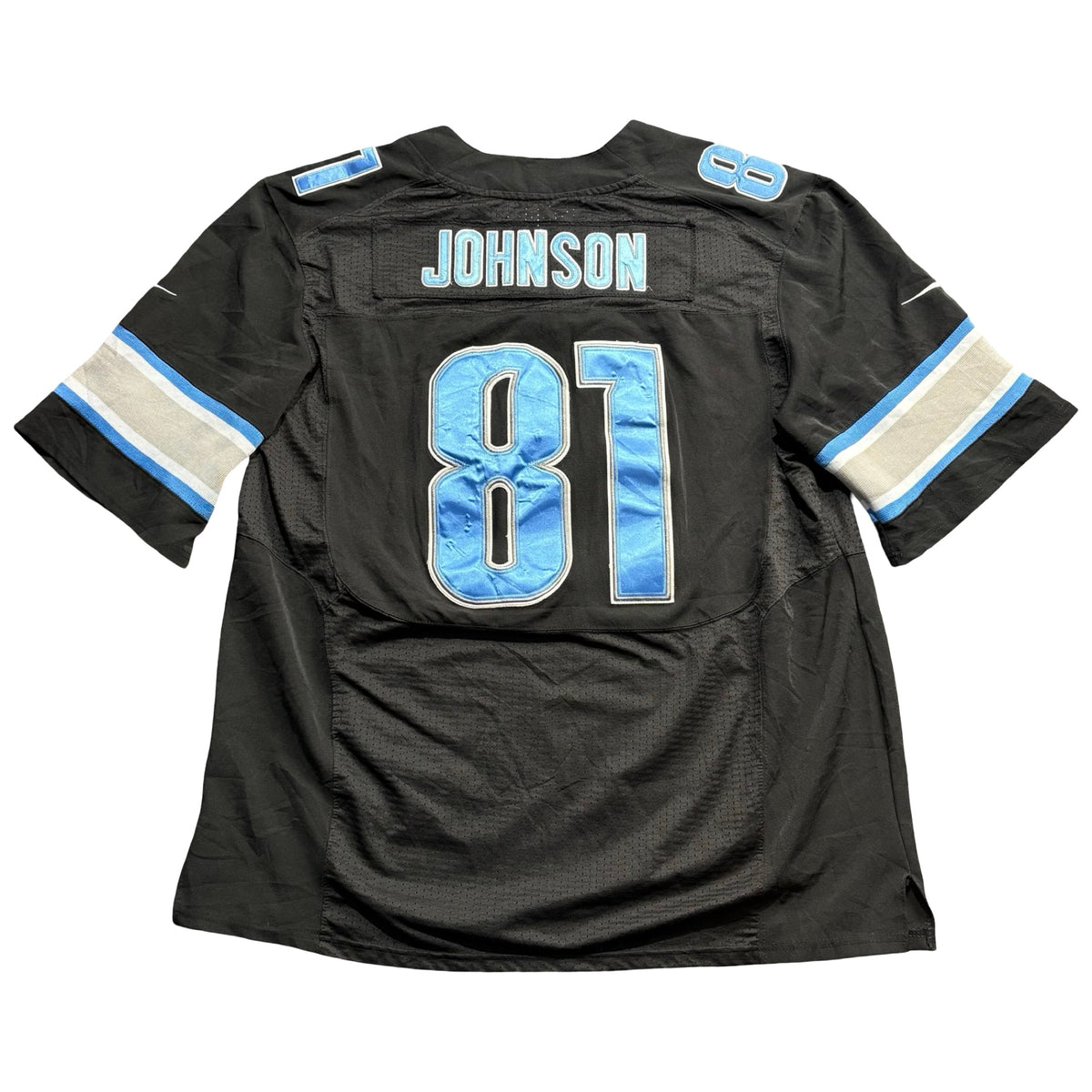 Nike NFL On Field Detroit Lions 81 Black Stitched Football Jersey Mens 52