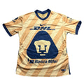 Nike Dri-FIT Pumas UNAM Third Soccer Jersey Gold Banca Mifel DHL Mens L