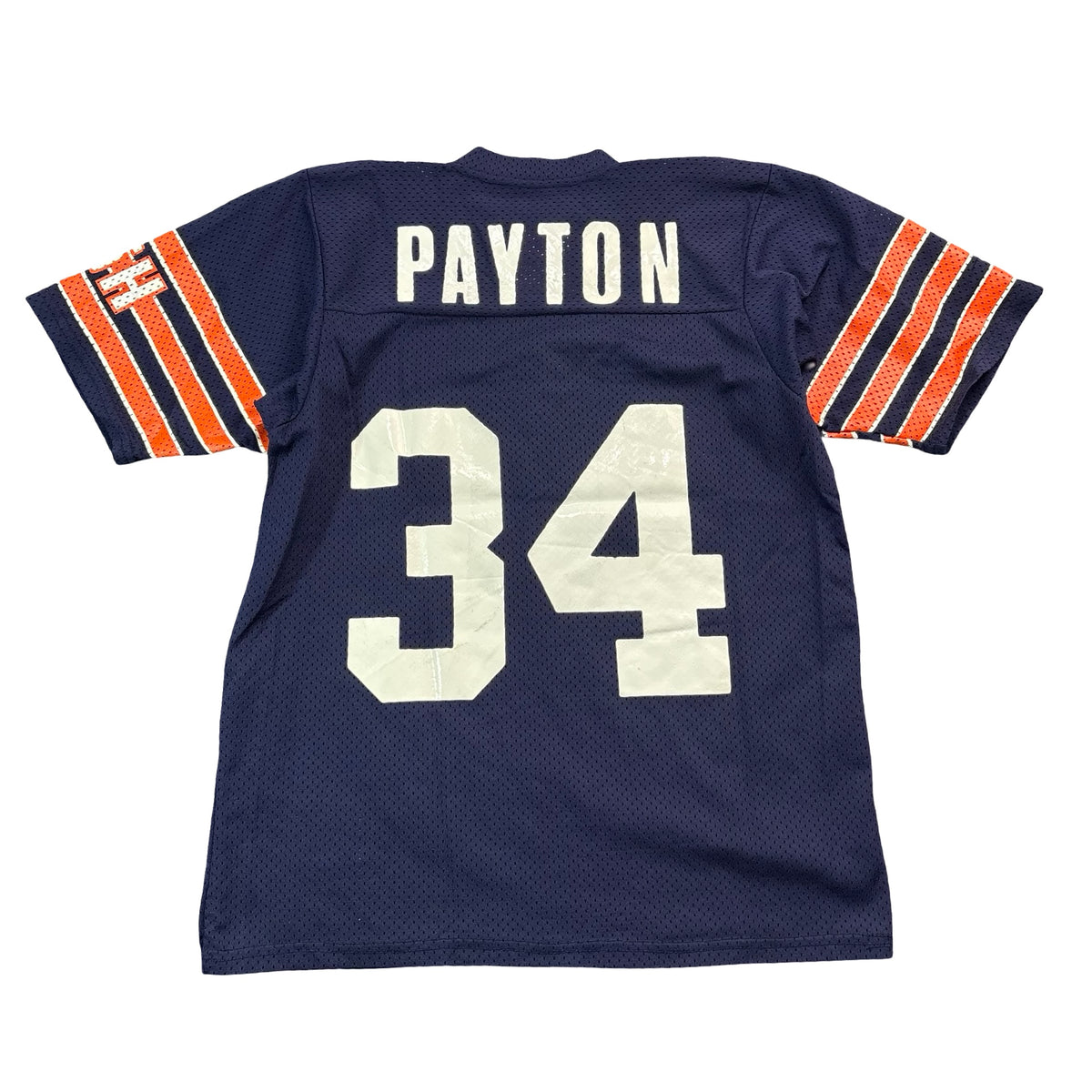 Vintage MacGregor Sand-Knit NFL Chicago Bears 34 Payton Jersey Navy Mens L