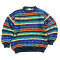 Vintage Purely Australian Co Coogi Style 3D Knit Crewneck Sweater Teal Mens XXL