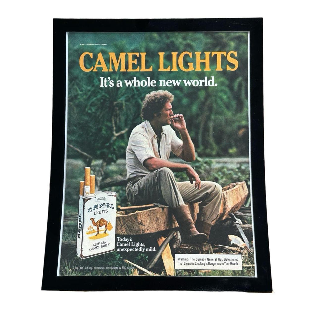 Vintage 1984 Camel Lights Jungle Explorer Ad