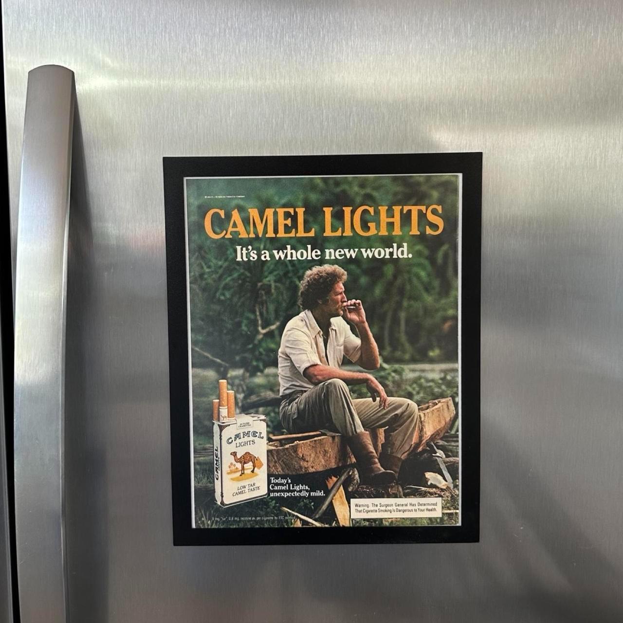 Vintage 1984 Camel Lights Jungle Explorer Ad