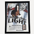 Vintage 1982 Budweiser Light Clydesdale Ad "Worthy of the King of Beers." with Frame