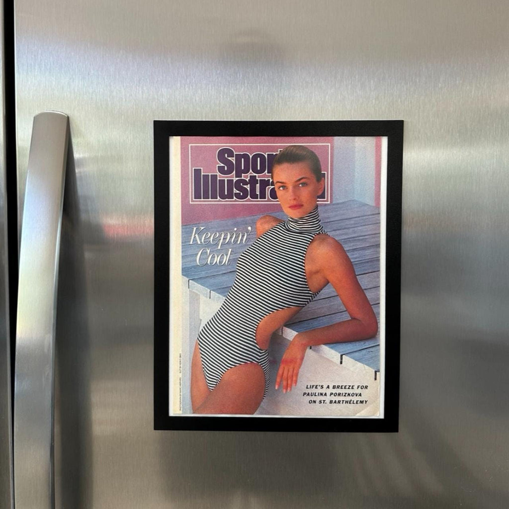 1988 Paulina Porizkova Sports Illustrated Magazine Page (Framed)