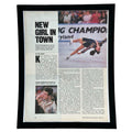 Vintage 1990's Kristi Yamaguchi Figure Skating Framed Editorial Print