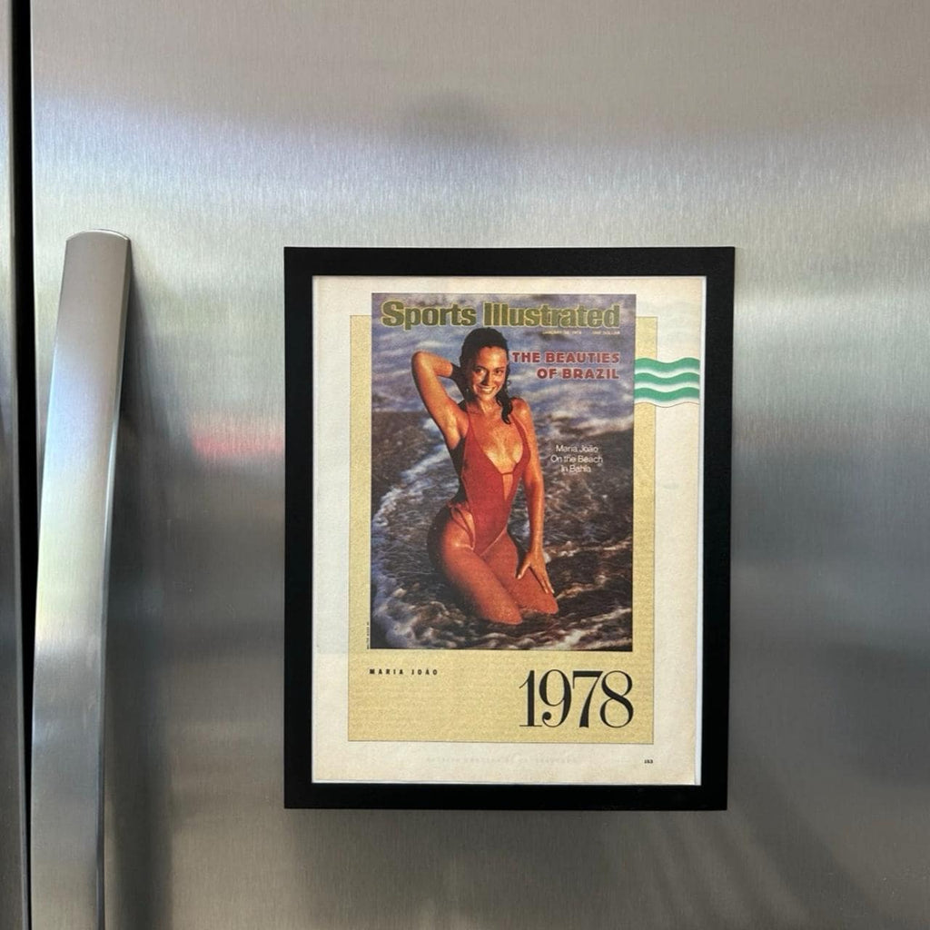 Authentic 1978 Sports Illustrated Maria João Framed Editorial Print Cover