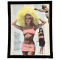 Vintage 60s Beach Fashion Sports Illustrated Editorial Print with Frame