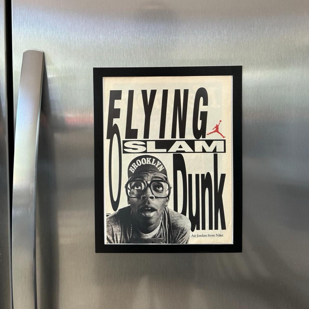 Vintage 1990 Framed Nike Air Jordan Spike Lee Ad