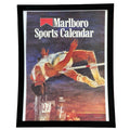 Vintage 1984 Framed Marlboro Sports Calendar Ad