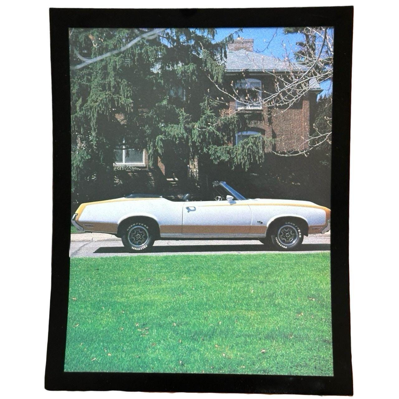 Vintage Framed 1970 Oldsmobile Cutlass Editorial Print