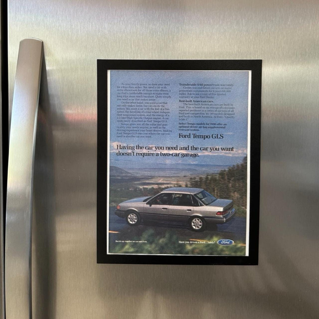 Vintage 1990 Ford Tempo Ad - Framed