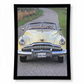 Vintage 1949 Yellow Buick Roadmaster Convertible - Editorial Print from 1997 with frame