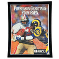 Vintage 1989 ESPN NFL Preseason 49ers vs Rams Magazine Ad with Frame