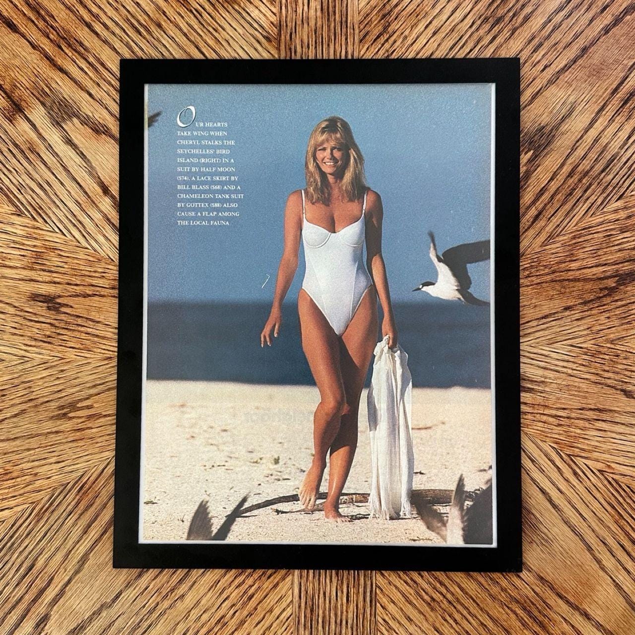 1988 Sports Illustrated Swimsuit Seychelles Beach Editorial Page