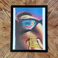 Hollywood Sunglasses Joe Camel Smooth Character Illustrated Vintage Ad