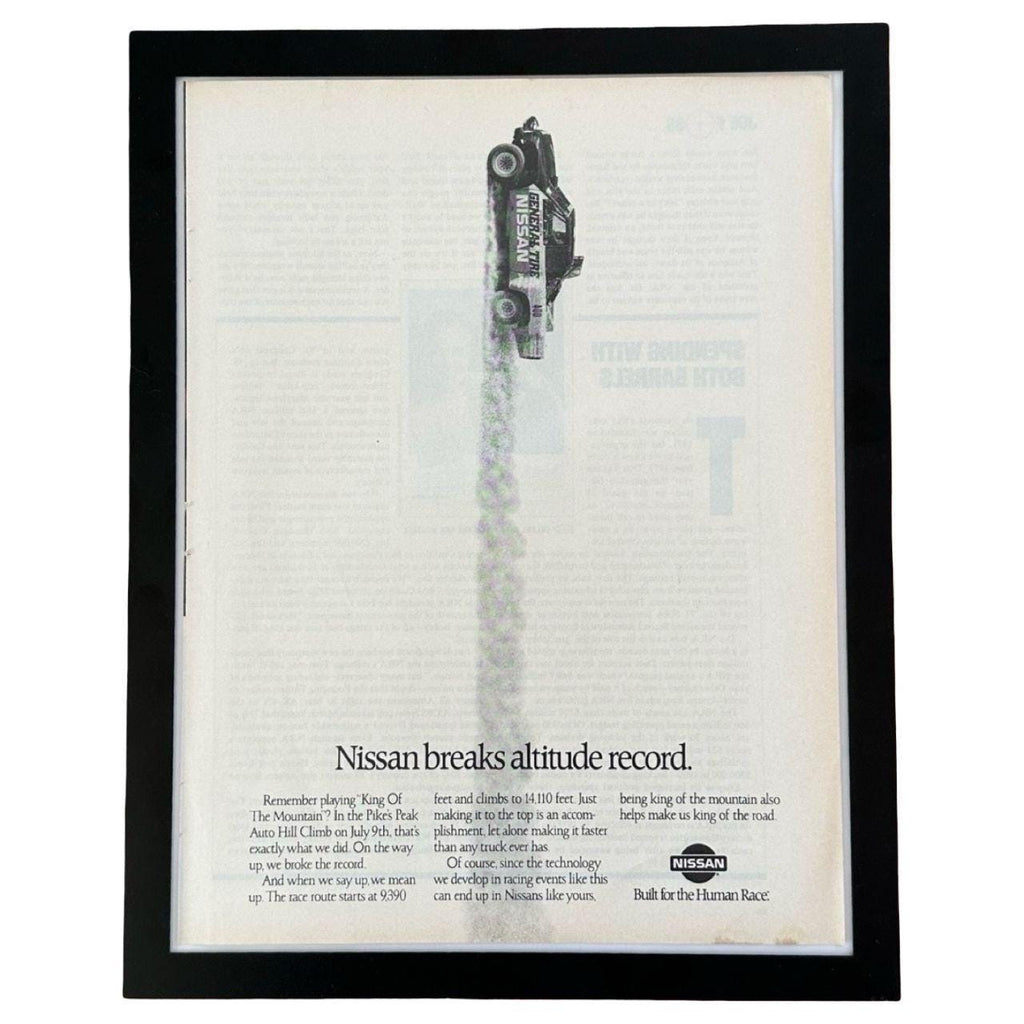 Nissan Pikes Peak Altitude Record Vintage Truck Ad