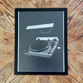 1980's Sony Turntable Vintage Hi-Fi Audio Equipment Magazine Ad with Frame