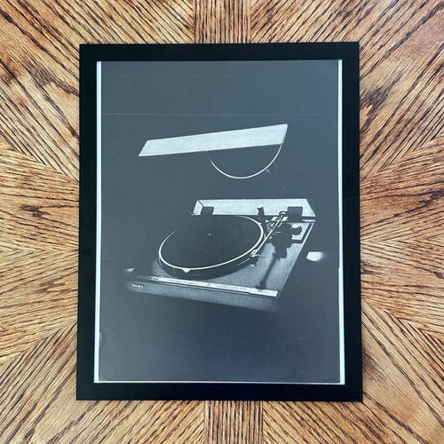 1980's Sony Turntable Vintage Hi-Fi Audio Equipment Magazine Ad with Frame