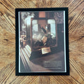 1986 Vintage "The Glenlivet Just Slightly Out of Reach" Piranha Scotch Ad with Frame