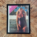 1988 Vintage Sports Illustrated Cheryl Tiegs Island Fever Swimsuit Cover with Frame