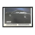 Vintage 1989 BMW 535i Magazine Ad with Frame