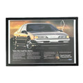Vintage 1989 Ford Supercharged Thunderbird SC Magazine Ad with Frame