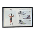 Vintage 1989 Reebok AXT SXT CXT Magazine Ad, Framed 80s Sneakers Physics Physique