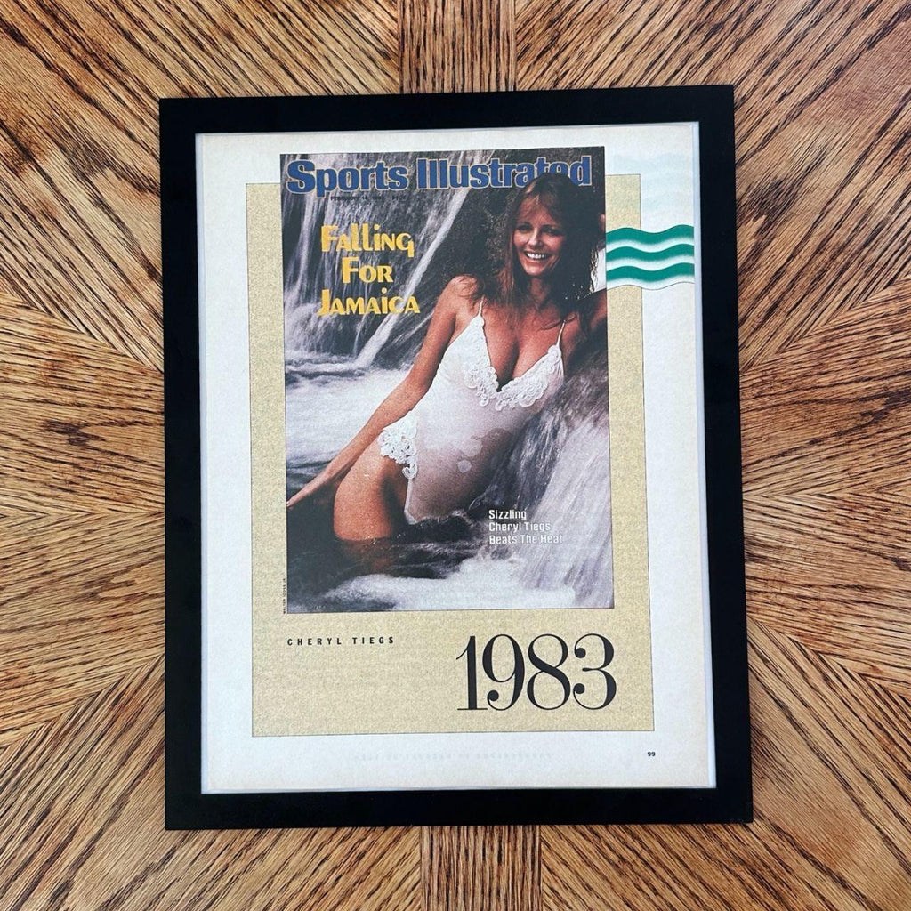 Sports Illustrated 1983 Swimsuit Cover Cheryl Tiegs Falling for Jamaica
