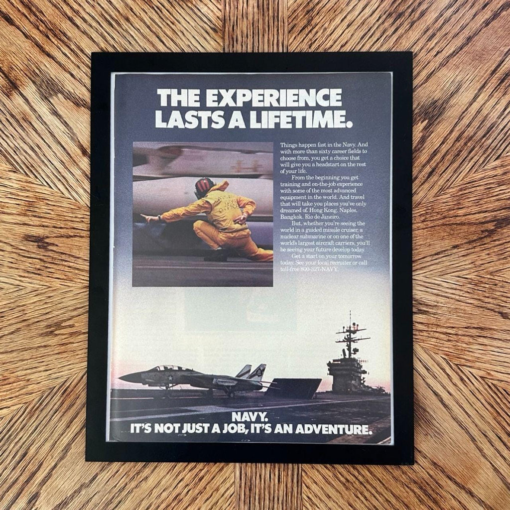 US Navy Its Not Just a Job It's an Adventure Vintage Recruitment Ad
