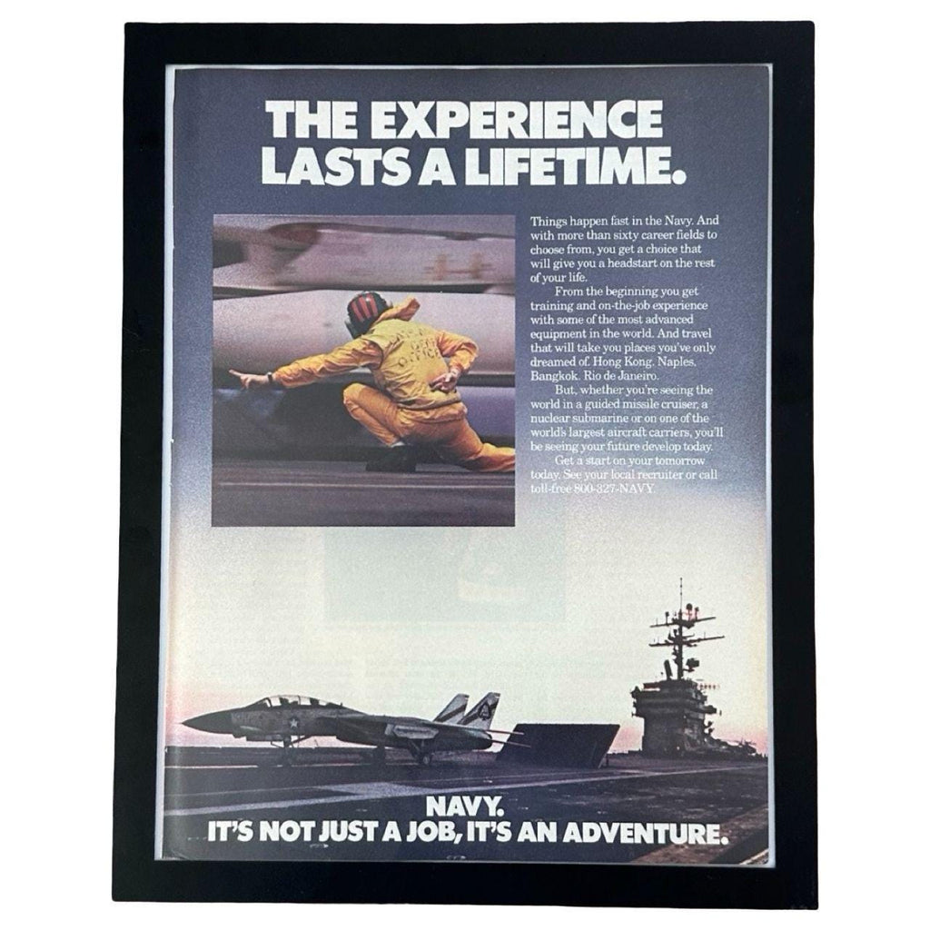 US Navy Its Not Just a Job It's an Adventure Vintage Recruitment Ad
