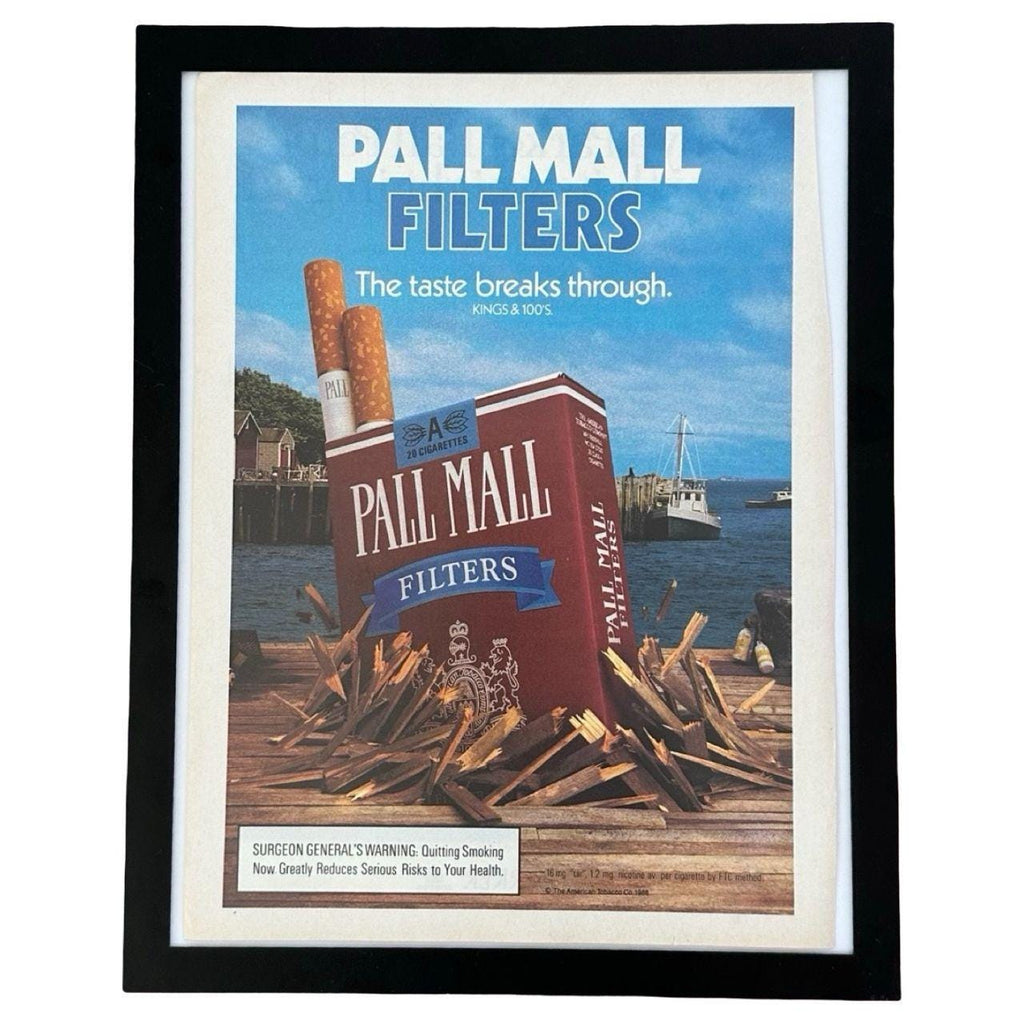1988 Pall Mall Filters The Taste Breaks Through Vintage Cigarette Ad