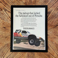 1989 Toyota Trucks Kicked the Schnitzel Out of Porsche Mint 400 Ad