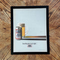 1988 Bud Light "Everything Else is Just a Light" Minimalist Vintage Ad