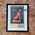 Vintage Sports Illustrated 1973 Swimsuit Cover Dayle Haddon Magazine Poster with Frame