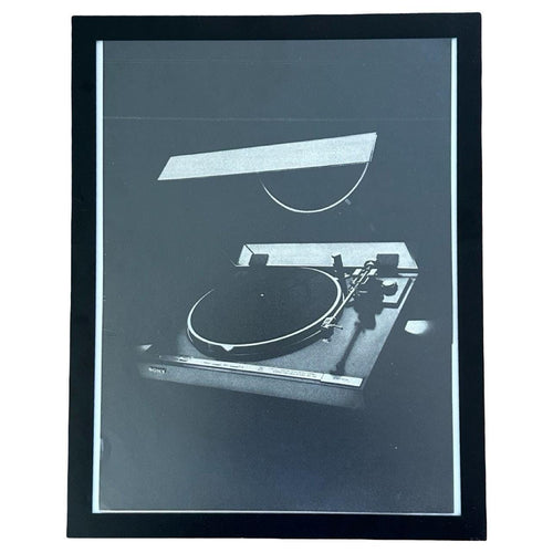 1980's Sony Turntable Vintage Hi-Fi Audio Equipment Magazine Ad with Frame