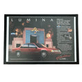 Vintage 1990 Chevrolet Lumina Sedan x Disney-MGM Studios Theme Park Magazine Ad with Frame