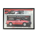 Vintage 1987 Mazda SE-5 Plus 7 Pickup Truck Magazine Ad with Frame