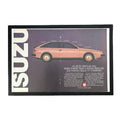 Vintage 1980's Isuzu Impulse Magazine Ad with Frame