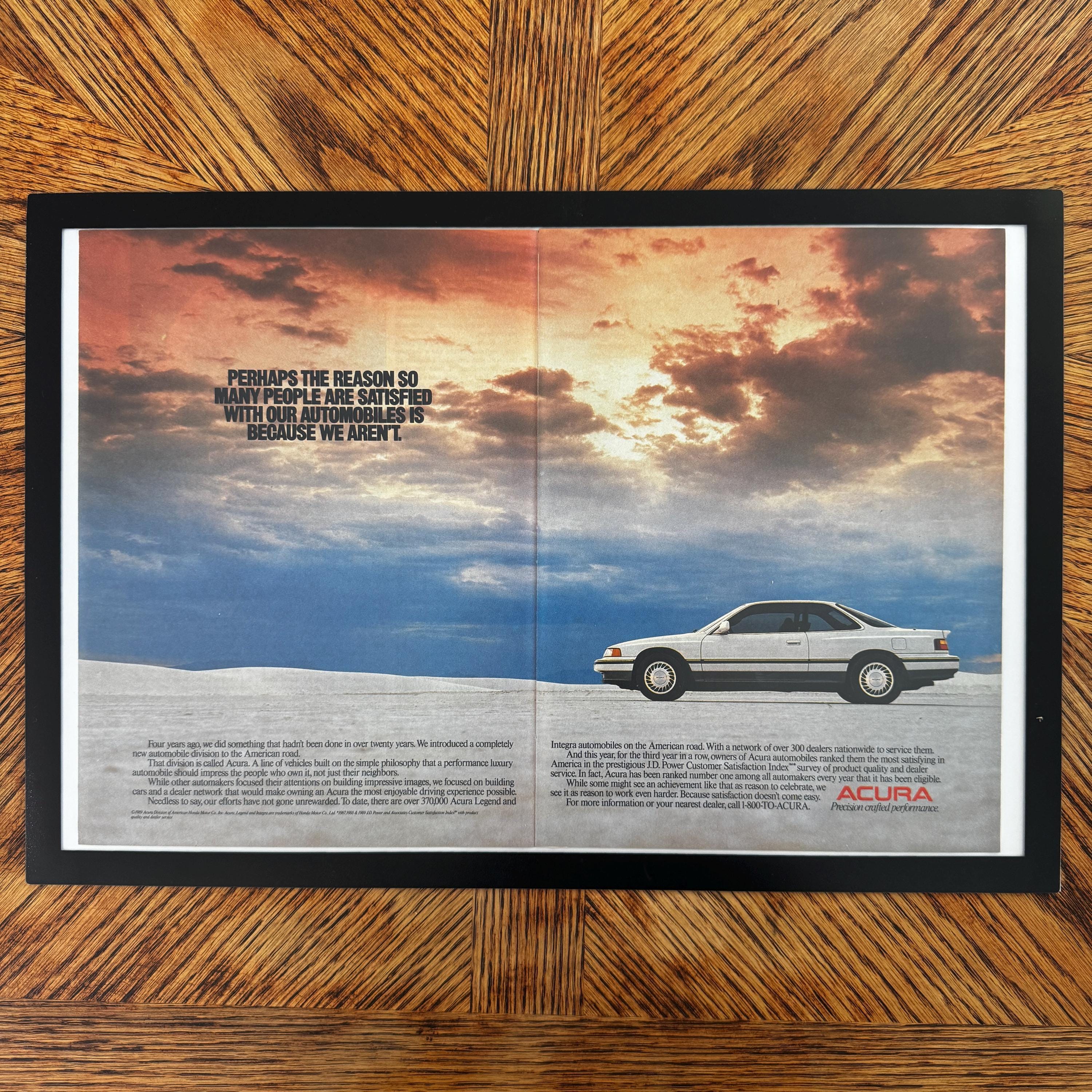Acura Legend Precision Crafted Performance Vintage Car Ad