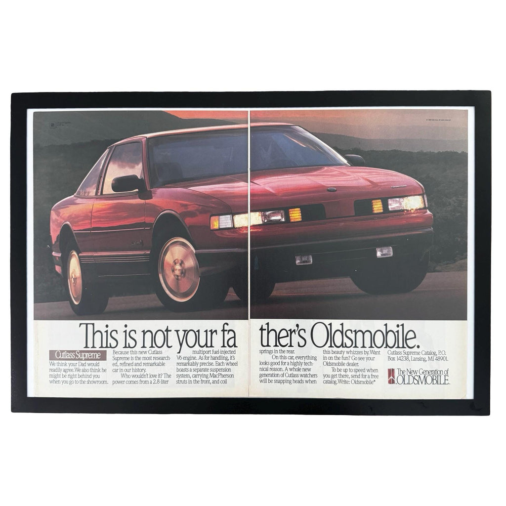 Oldsmobile Cutlass Supreme Not Your Fathers Oldsmobile Vintage Car Ad