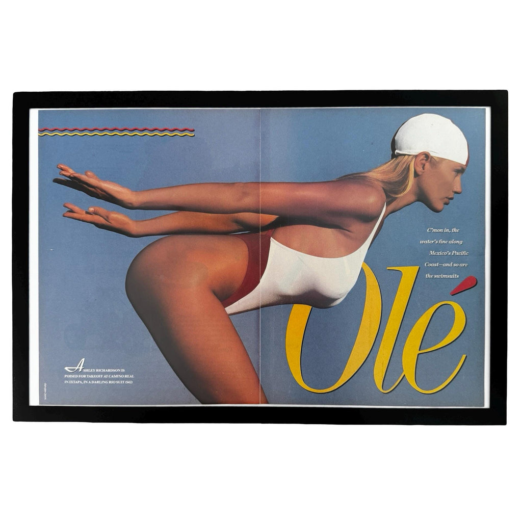 Sports Illustrated Swimsuit Ole Ashley Richardson Vintage Editorial Page