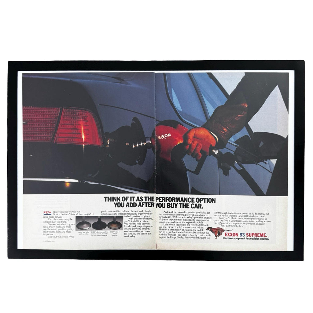 Exxon 93 Supreme Performance Option Vintage Gasoline Ad