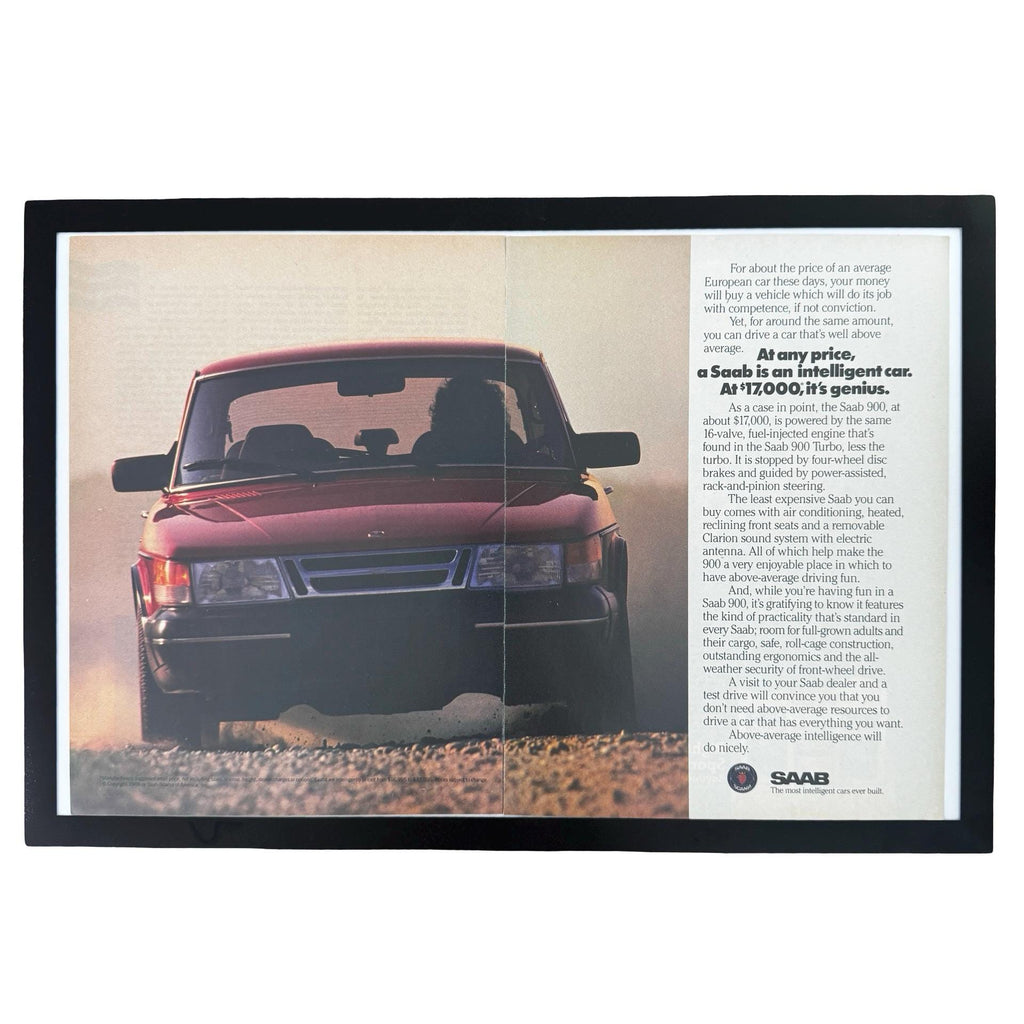 Saab 900 An Intelligent Car Vintage Car Ad