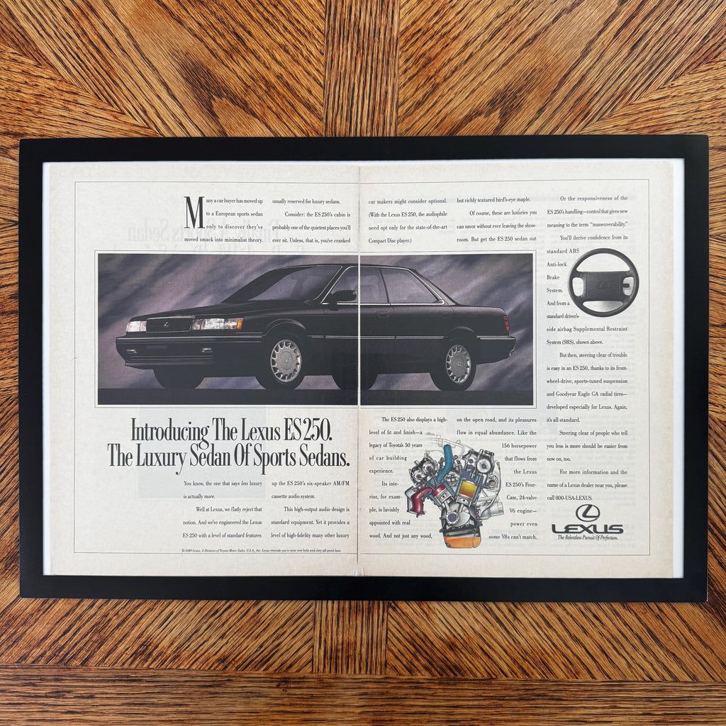 Lexus ES 250 Luxury Sedan Of Sports Sedans Vintage Car Ad