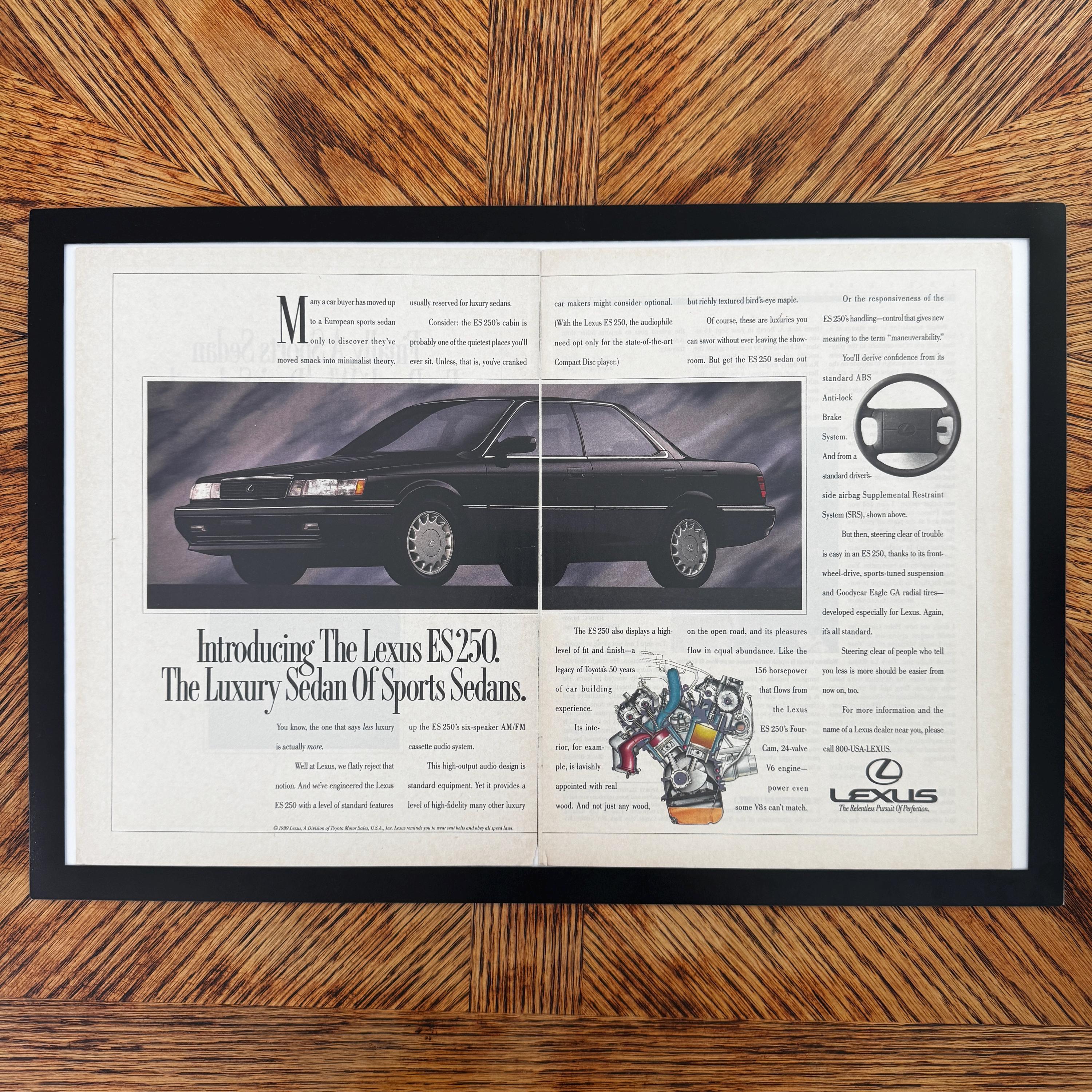Lexus ES 250 Luxury Sedan Of Sports Sedans Vintage Car Ad