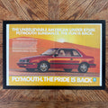 Plymouth Sundance The Pride Is Back Vintage Car Ad Coupe