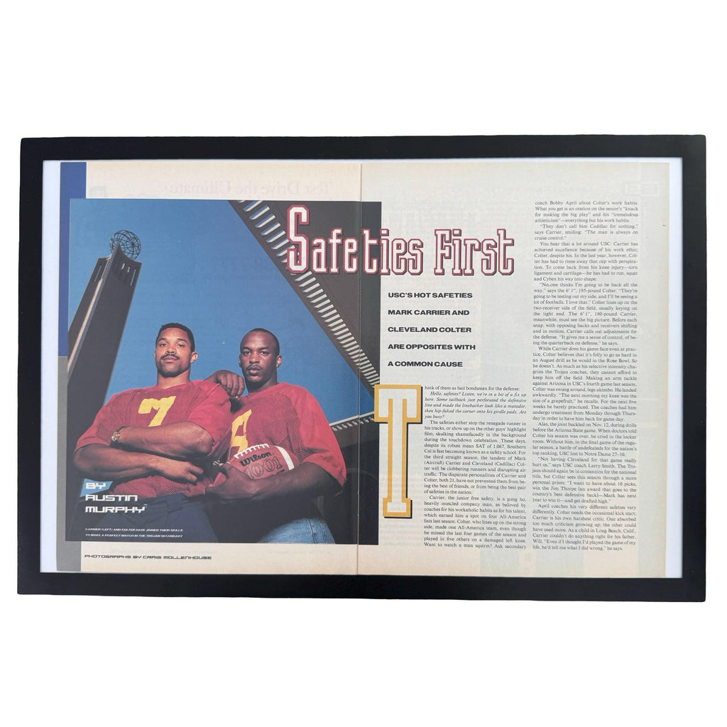 Sports Illustrated Safeties First USC Mark Carrier Vintage College Football