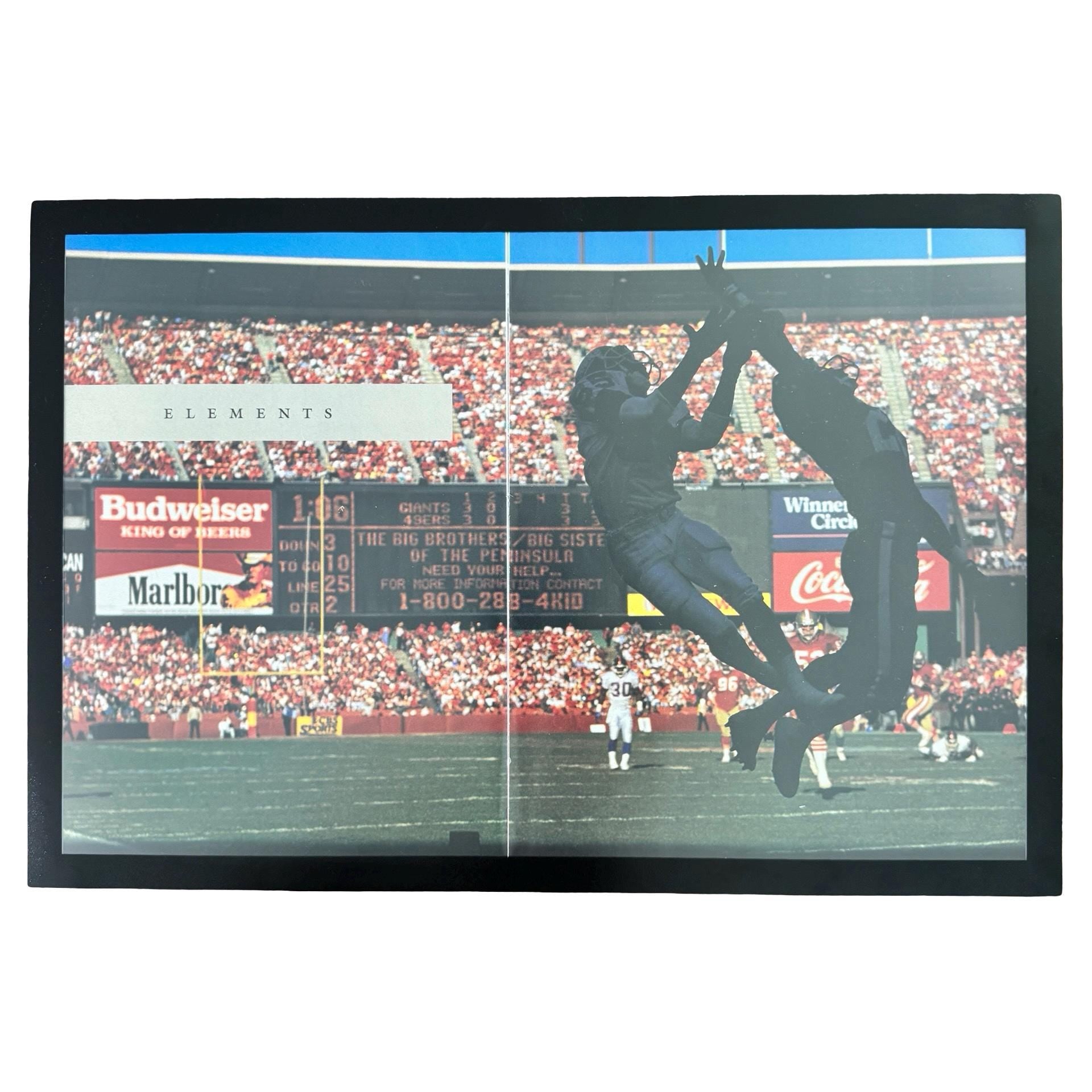 Sports Illustrated Elements Giants 49ers Candlestick Vintage Football Page