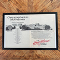 Chevy Heartbeat Of America Emerson Fittipaldi Indy 500 Vintage Racing Ad